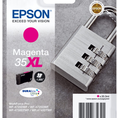 Epson C13T35934010/35XL Ink cartridge magenta high-capacity, 1.900 pages 20,3ml for Epson WF-4720