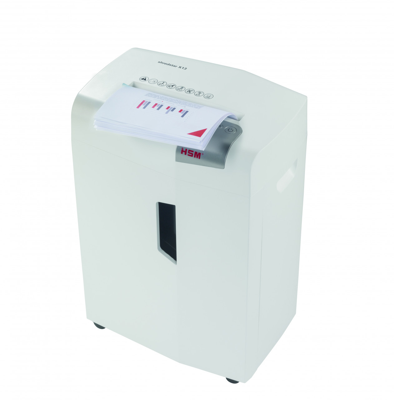 HSM 1057821 paper shredder Particle-cut shredding 57 dB 23 cm White