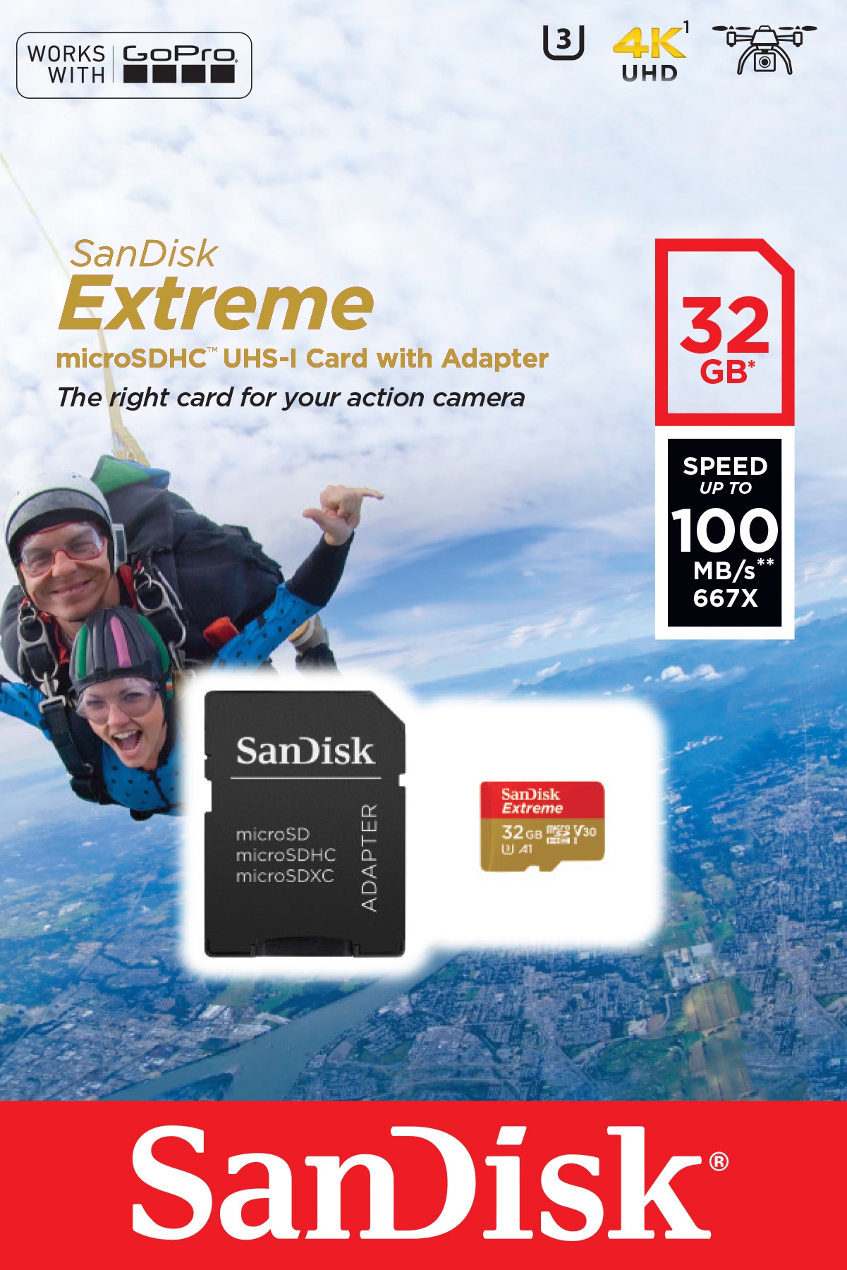 36509776_6740951857 SanDisk Extreme 32 GB MicroSDHC UHS-I Class 10