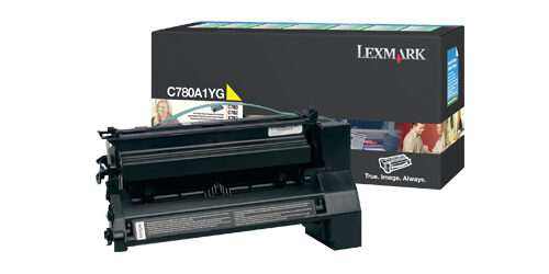 Lexmark C780A1YG Toner cartridge yellow return program, 6.000 pages/5% for Lexmark C 780/782