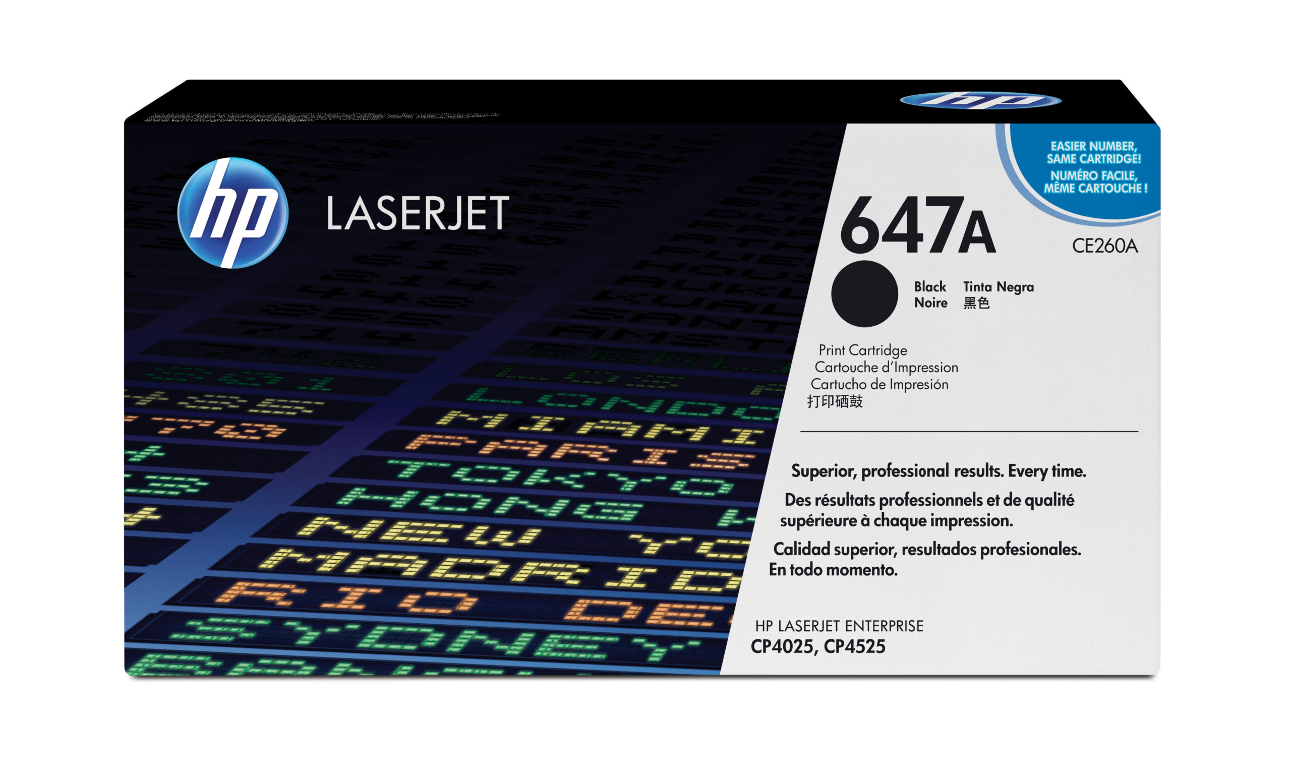 HP CE260A/647A Toner cartridge black, 8.500 pages ISO/IEC 19798 for HP CLJ CM 4540/CP 4025/CP 4520