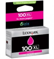 3764017-2833 Lexmark 14N1070B/100XL Ink cartridge magenta high-capacity return program Blister Acustic Magnetic, 600 pages for Lexmark Prestige Pro/Prospect Pro