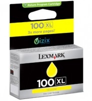 3764021-8415 Lexmark 14N1071B/100XL Ink cartridge yellow high-capacity return program Blister Acustic Magnetic, 600 pages for Lexmark Prestige Pro/Prospect Pro