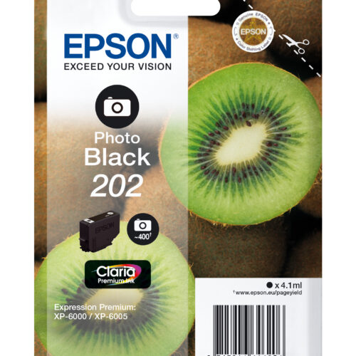 Epson C13T02F14010/202 Ink cartridge foto black, 400 pages 400 Photos 4,1ml for Epson XP 6000