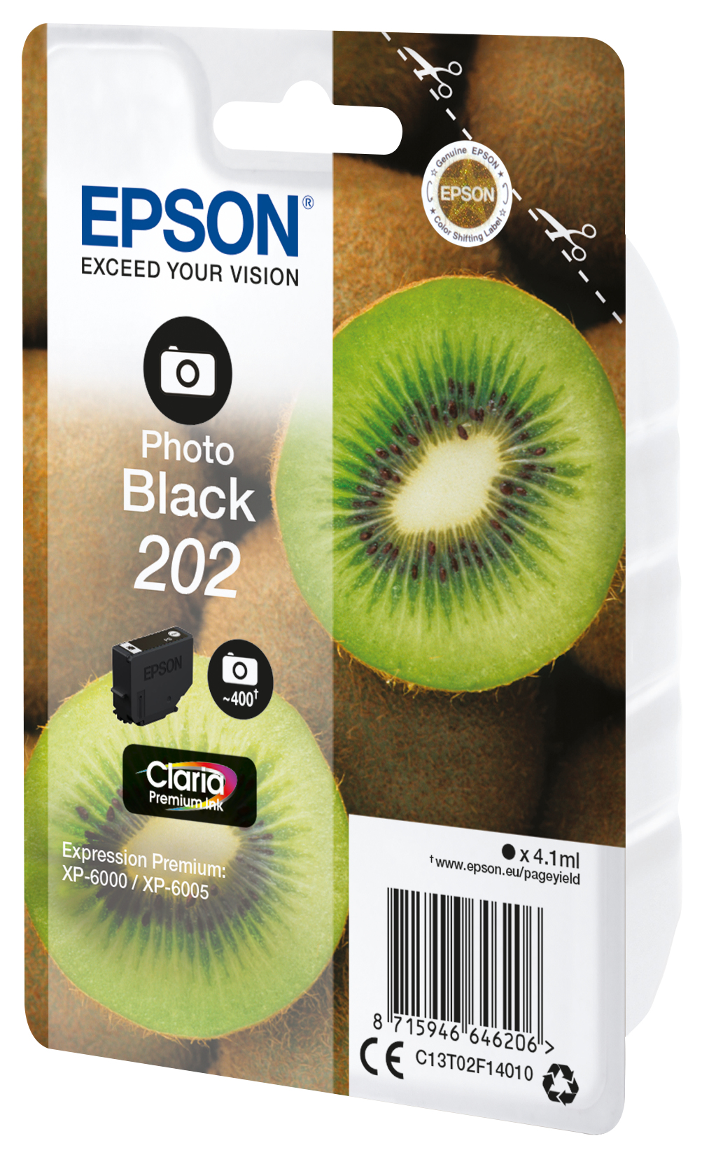 37805964_9793338710 Epson C13T02F14010/202 Ink cartridge foto black, 400 pages 400 Photos 4,1ml for Epson XP 6000
