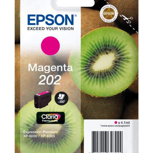 Epson C13T02F34010/202 Ink cartridge magenta, 300 pages 4,1ml for Epson XP 6000