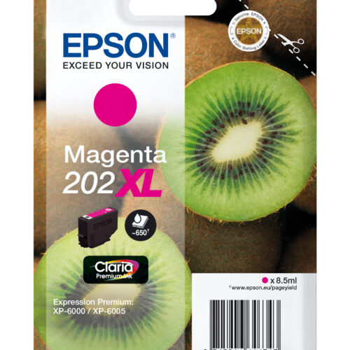 Epson C13T02H34010/202XL Ink cartridge magenta high-capacity, 650 pages 8,5ml for Epson XP 6000