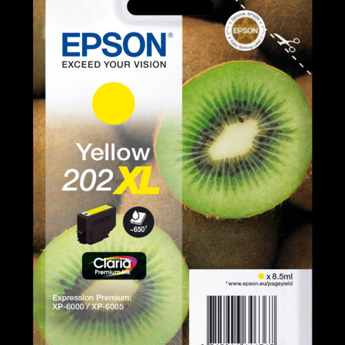 Epson C13T02H44010/202XL Ink cartridge yellow high-capacity, 650 pages 8,5ml for Epson XP 6000