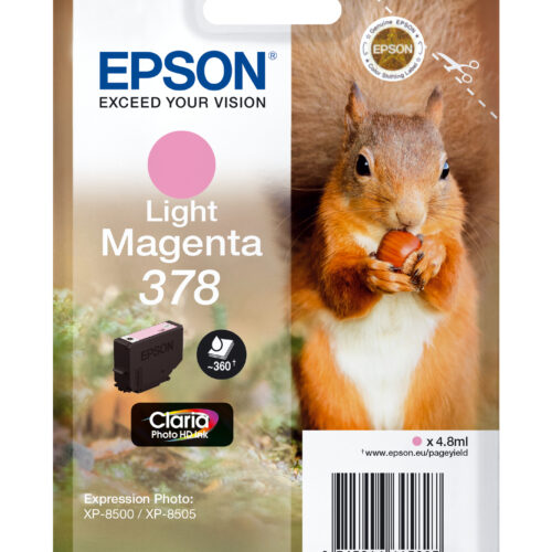 Epson C13T37864010/378 Ink cartridge light magenta, 360 pages 4,8ml for Epson XP 8000