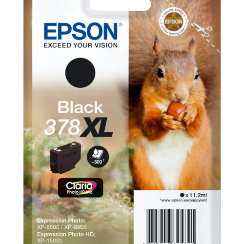 Epson C13T37914010/378XL Ink cartridge black high-capacity, 500 pages 11,2ml for Epson XP 15000/8000