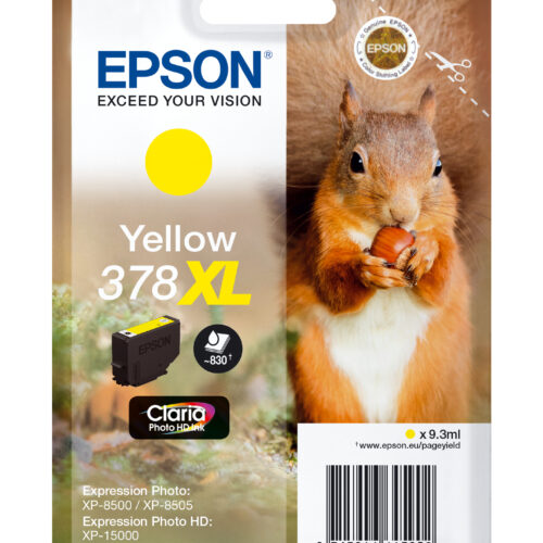 Epson C13T37944010/378XL Ink cartridge yellow high-capacity, 830 pages 9,3ml for Epson XP 15000/8000
