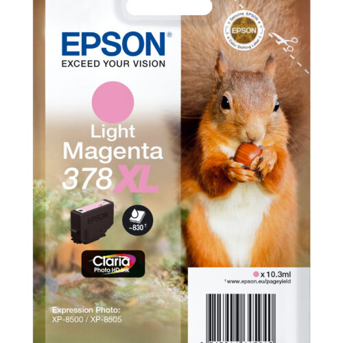 Epson C13T37964010/378XL Ink cartridge light magenta high-capacity, 830 pages 10,3ml for Epson XP 8000