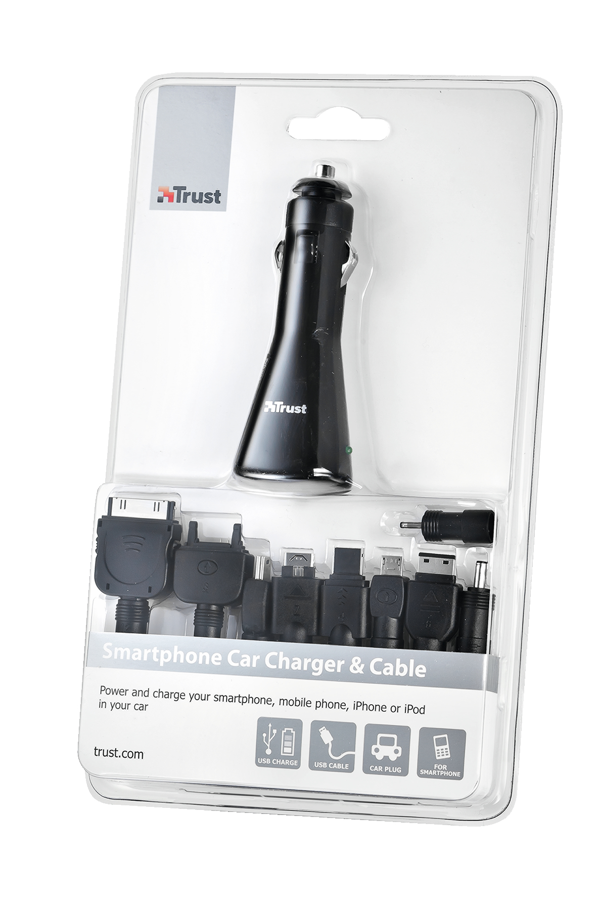 Trust Smartphone Car Charger & Cable Mobile phone, MP3 Black Cigar lighter Auto