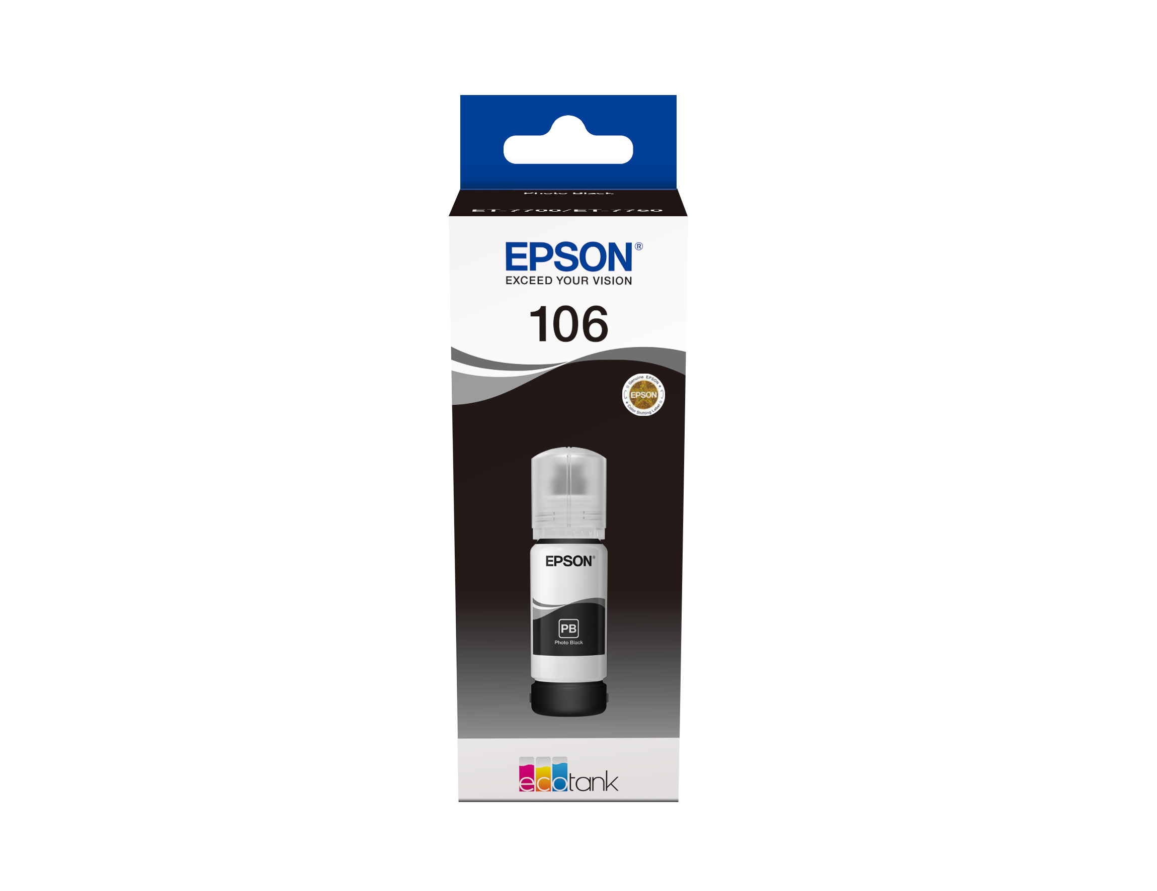 37987681_8544961732 Epson C13T00R140/106 Ink bottle foto black, 5.000 pages 3400 Photos 70ml for Epson ET-7750
