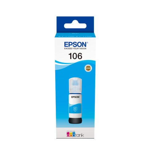 Epson C13T00R240/106 Ink bottle cyan, 5.000 pages 3400 Photos 70ml for Epson ET-7750