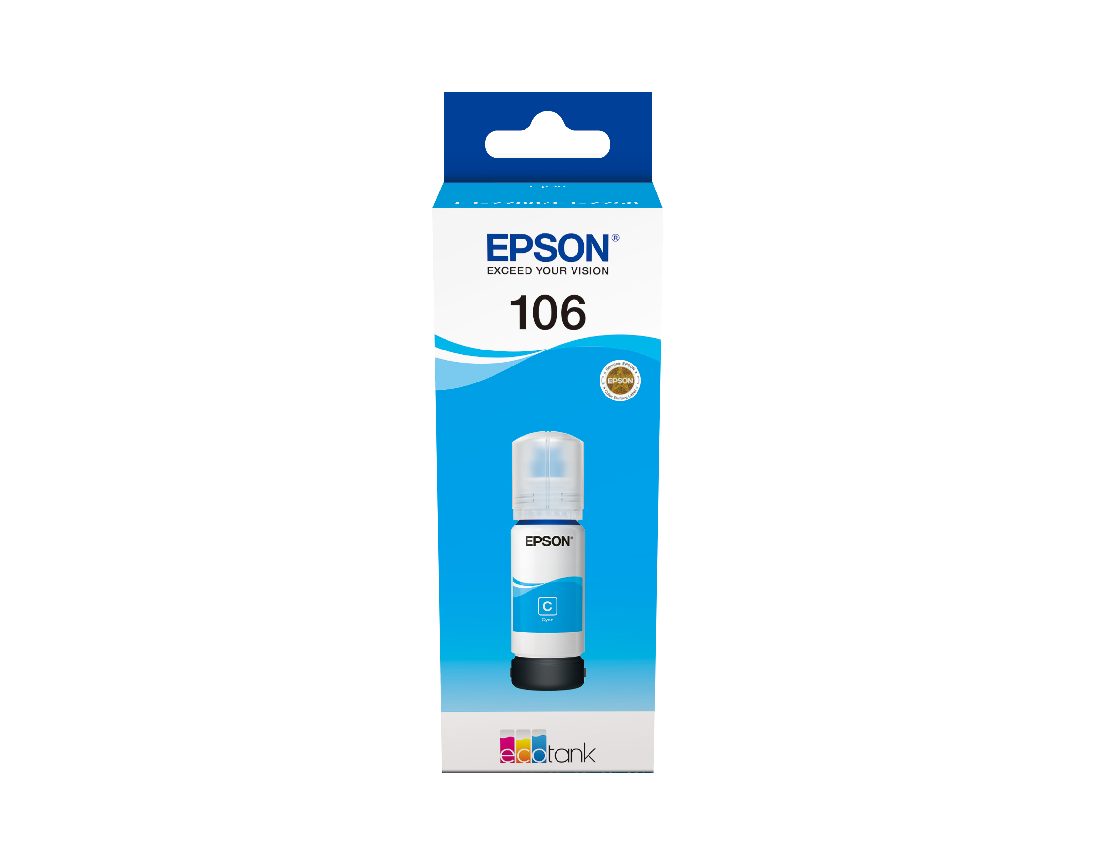 Epson C13T00R240/106 Ink bottle cyan, 5.000 pages 3400 Photos 70ml for Epson ET-7750