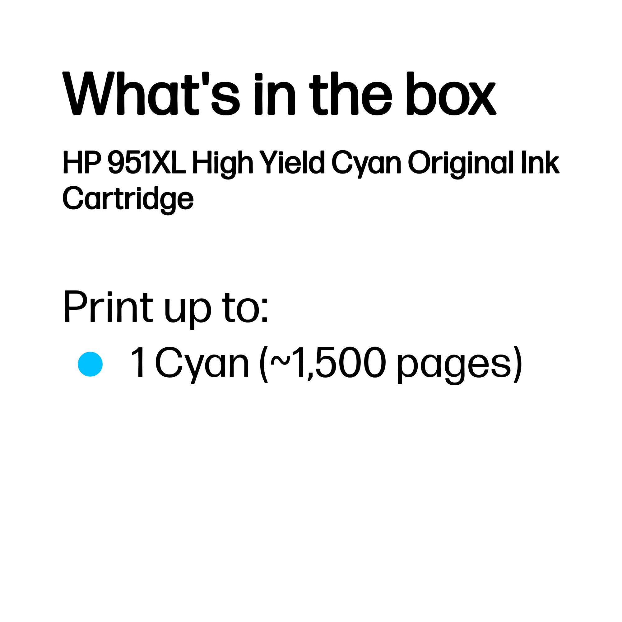 37afd7b77ad8cdcc593d37d7c70654a50772a8c4 HP CN046AE/951XL Ink cartridge cyan high-capacity, 1.500 pages ISO/IEC 24711 24ml for HP OfficeJet Pro 8100/8610/8620