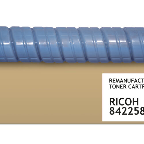PrintMate RICOH 842258, remanufactured toner, Cyan 19000p