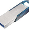 SanDisk Ultra Flair USB flash drive 128 GB USB Type-A 3.2 Gen 1 (3.1 Gen 1) Blue, Silver