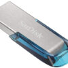 SanDisk Ultra Flair USB flash drive 128 GB USB Type-A 3.2 Gen 1 (3.1 Gen 1) Blue, Silver