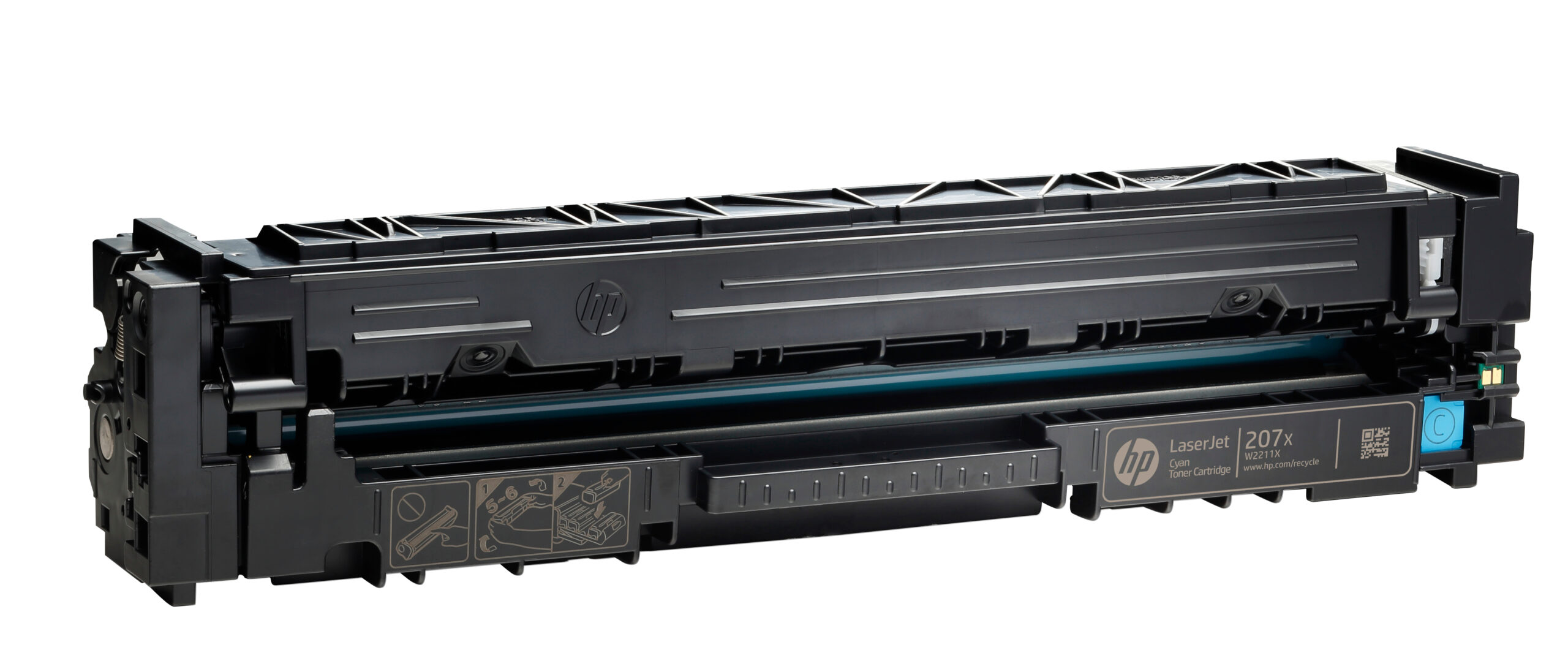 HP W2211X/207X Toner cartridge cyan high-capacity, 2.450 pages ISO/IEC 19752 for HP M 283