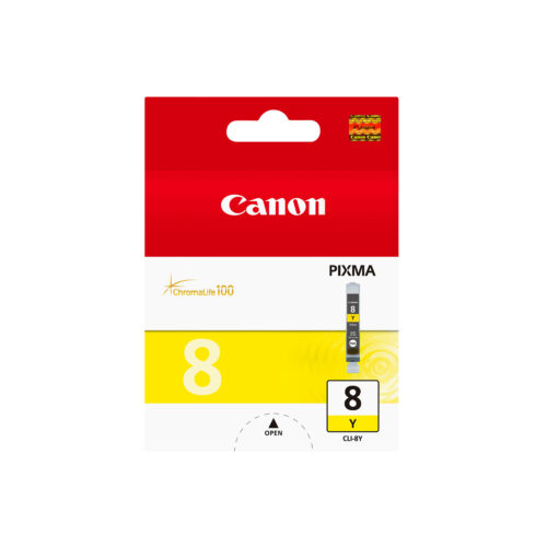 Canon 0623B001/CLI-8Y Ink cartridge yellow, 530 pages ISO/IEC 24711 13ml for Canon Pixma IP 3300/4200/6600/MP 960/Pro 9000