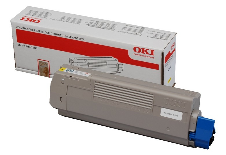 OKI 44315305 Toner-kit yellow, 6.000 pages ISO/IEC 19798 for OKI C 610