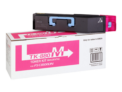 3957785_8081 Kyocera 1T02KABNL0/TK-880M Toner magenta, 18.000 pages ISO/IEC 19798 for Kyocera FS-C 8500