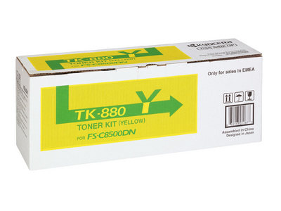 3957929_2118 Kyocera 1T02KAANL0/TK-880Y Toner yellow, 18.000 pages ISO/IEC 19798 for Kyocera FS-C 8500
