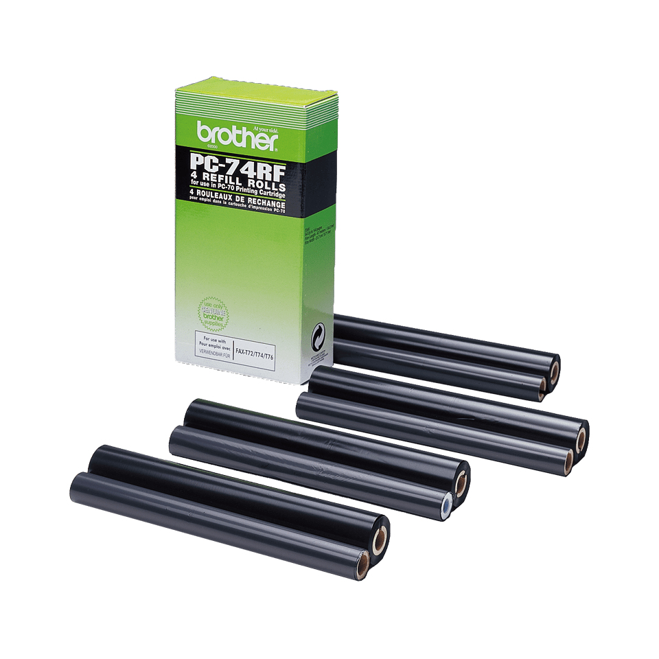396a114c3ebf8a2b28b996f9c899f77b5bb6c334 Brother PC-74RF Thermal-transfer roll, 4x140 pages Pack=4 for Brother Fax T 102/72