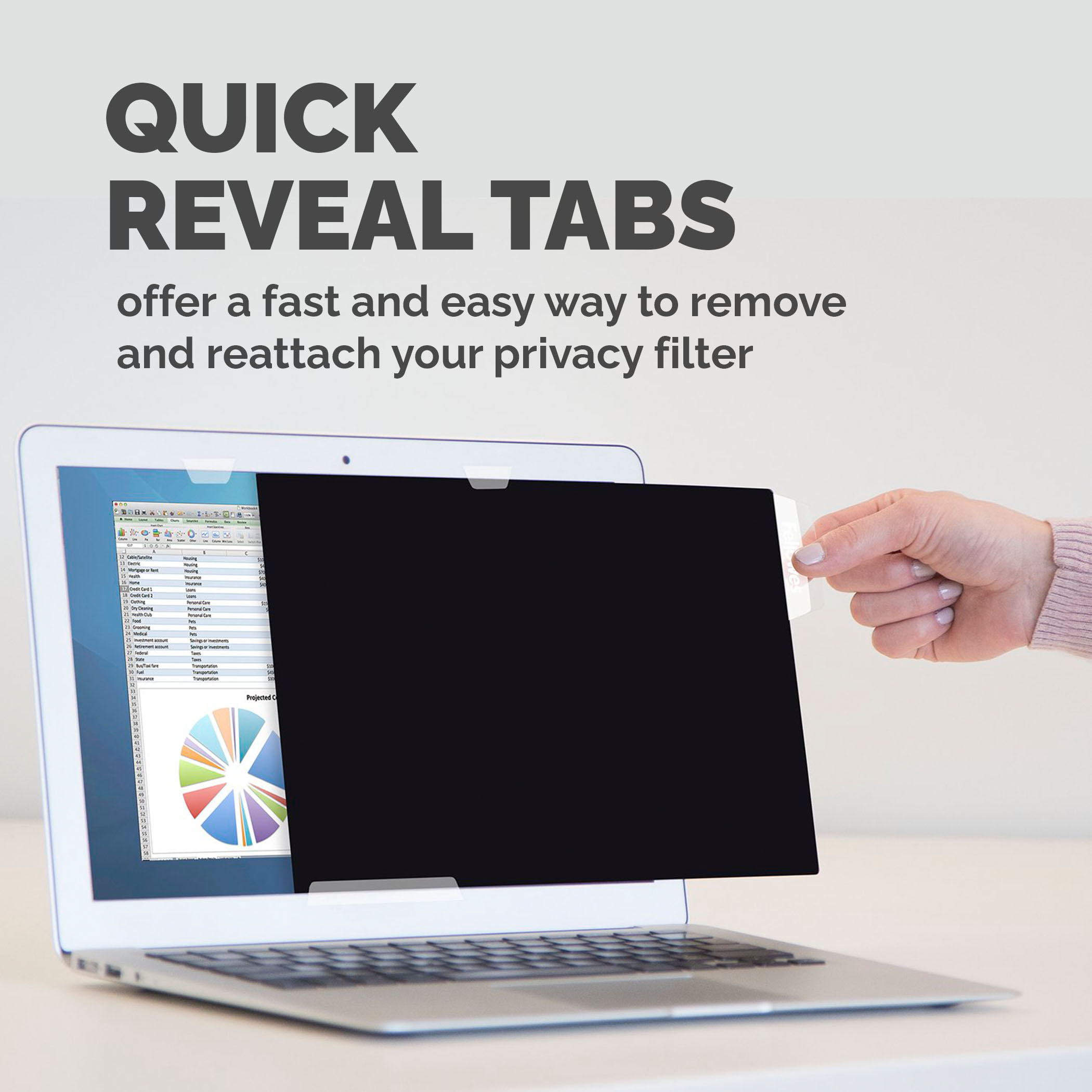 399a2699f7fa2558c18f21747c0eb7374e693f05 Fellowes PrivaScreen 35.6 cm (14") Laptop Frameless display privacy filter