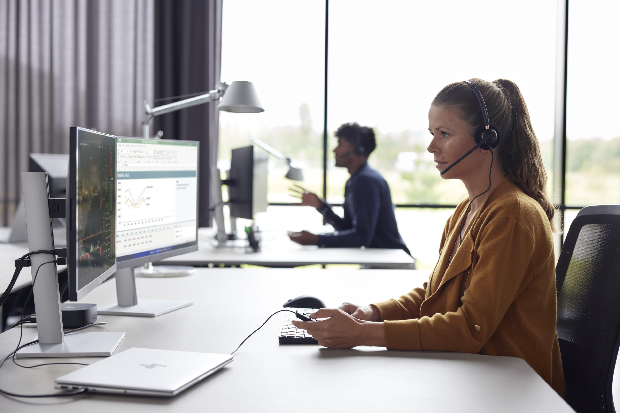 HP Poly EncorePro 520 Binaural Headset +Quick Disconnect