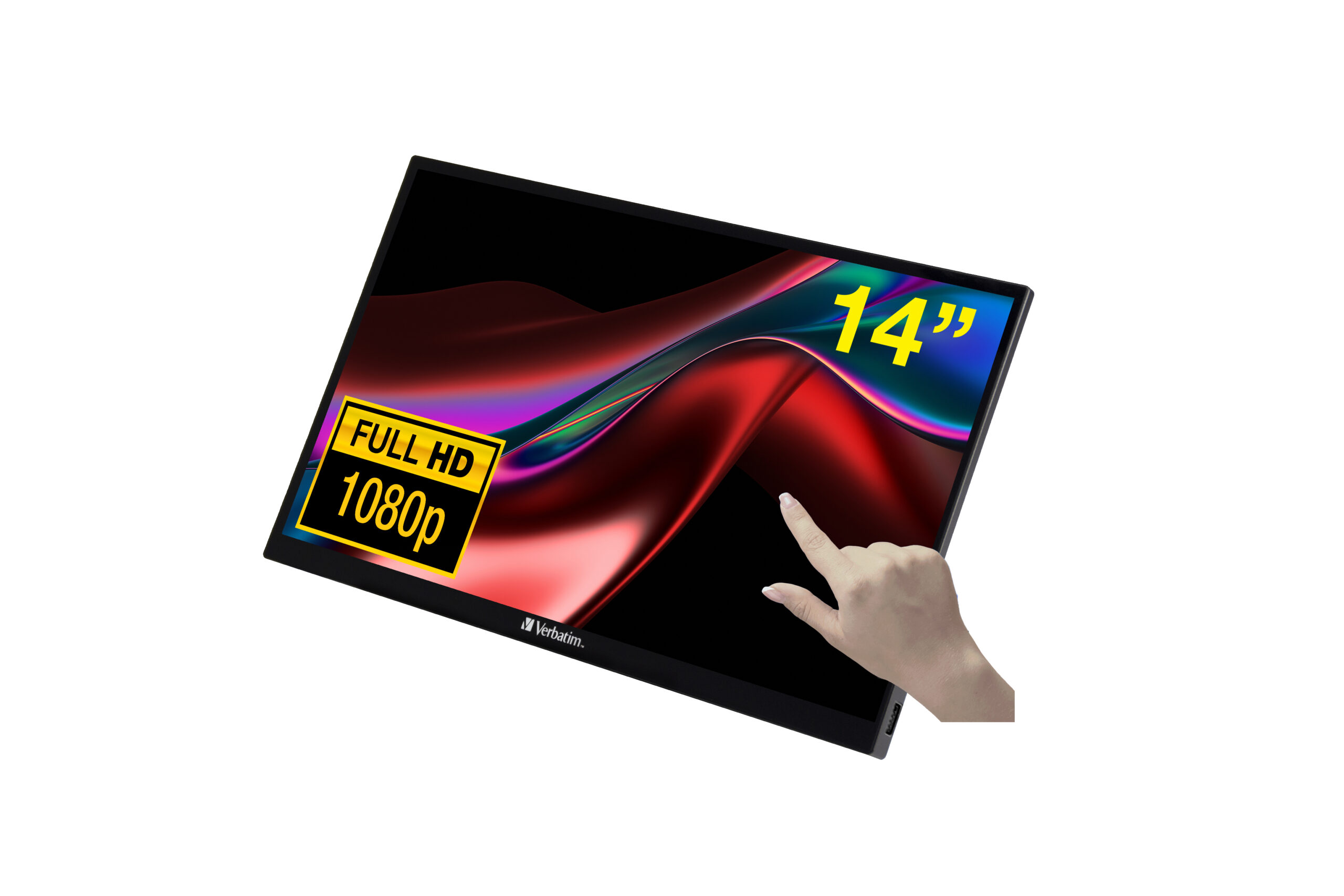 3dbb717e40a28fde279605a1579ce9493312445c Verbatim 49591 computer monitor 35.6 cm (14") 1920 x 1080 pixels Full HD LCD Touchscreen Black