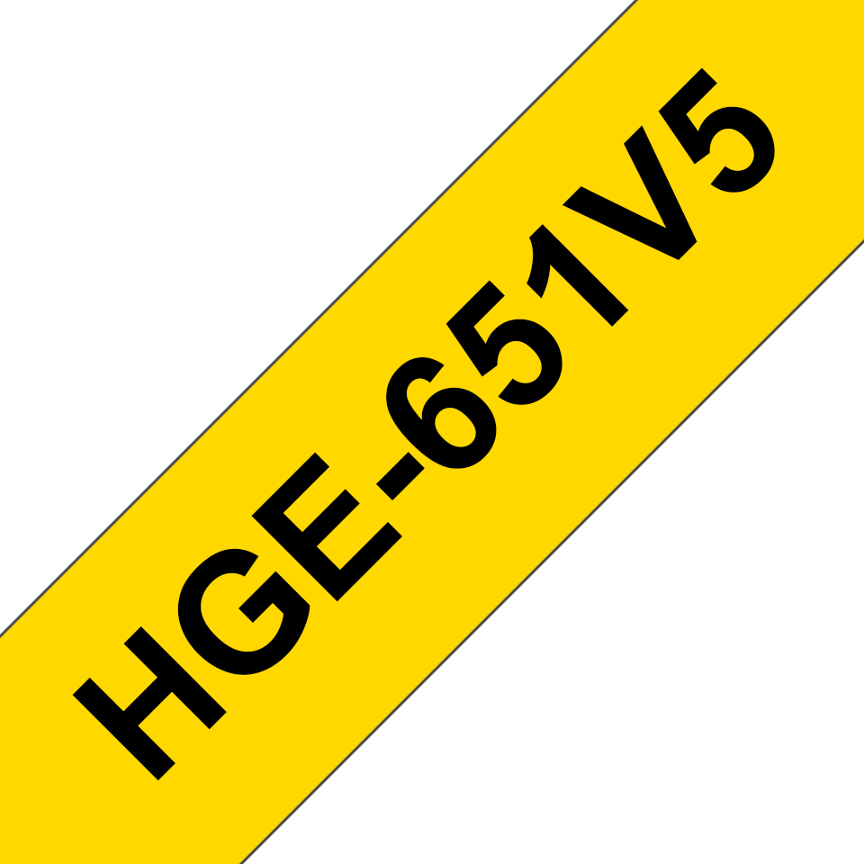 3e8f478dcf803487dc46b681ef7057b3a8df3369 Brother HGE-251V5 DirectLabel black on white Laminat 12mm x 8m Pack=5 for P-Touch RL 700 S/ 9500 PC/ 9700 PC/ 9800 PCN