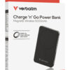 Verbatim Charge ´n´ Go Essentials Magnetic Wireless Power Bank 5000 mAh Black