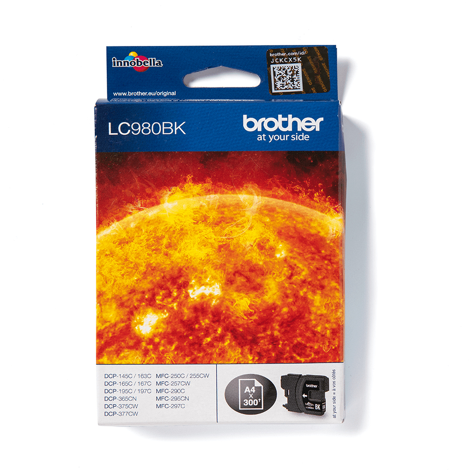 3faacdb2ec9d6b71018982751b4f3b115509a444 Brother LC-980BK Ink cartridge black, 300 pages ISO/IEC 24711 6ml for Brother DCP 145 C
