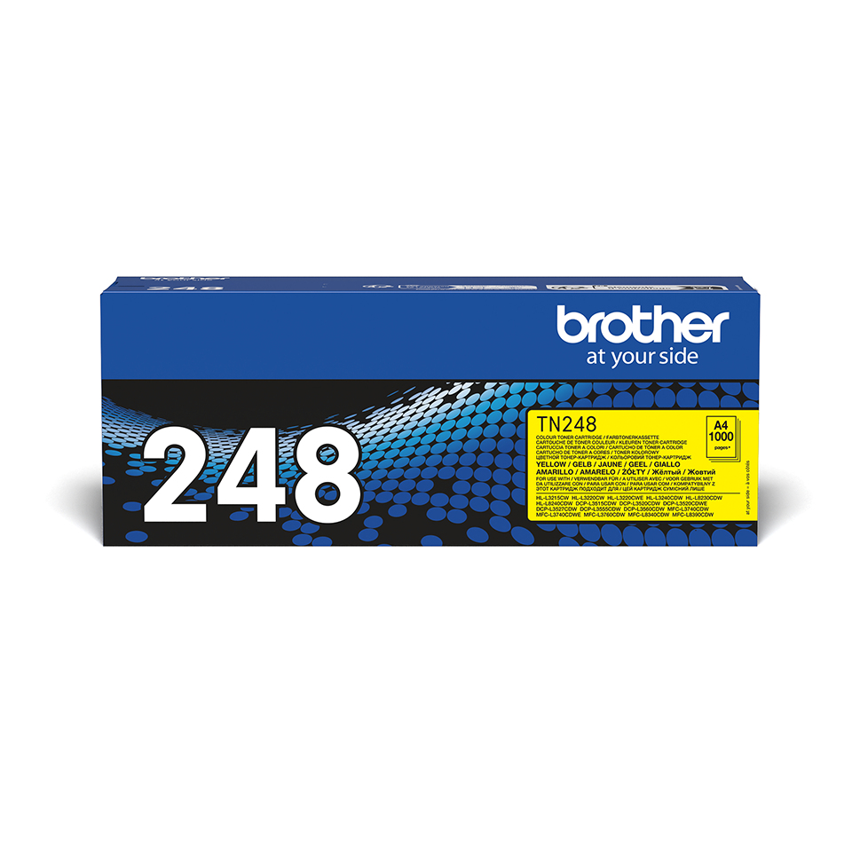 Brother TN-248Y Toner-kit yellow, 1.000 pages ISO/IEC 19752 for Brother DCP-L 3500/HL-L 8200/MFC-L 8300