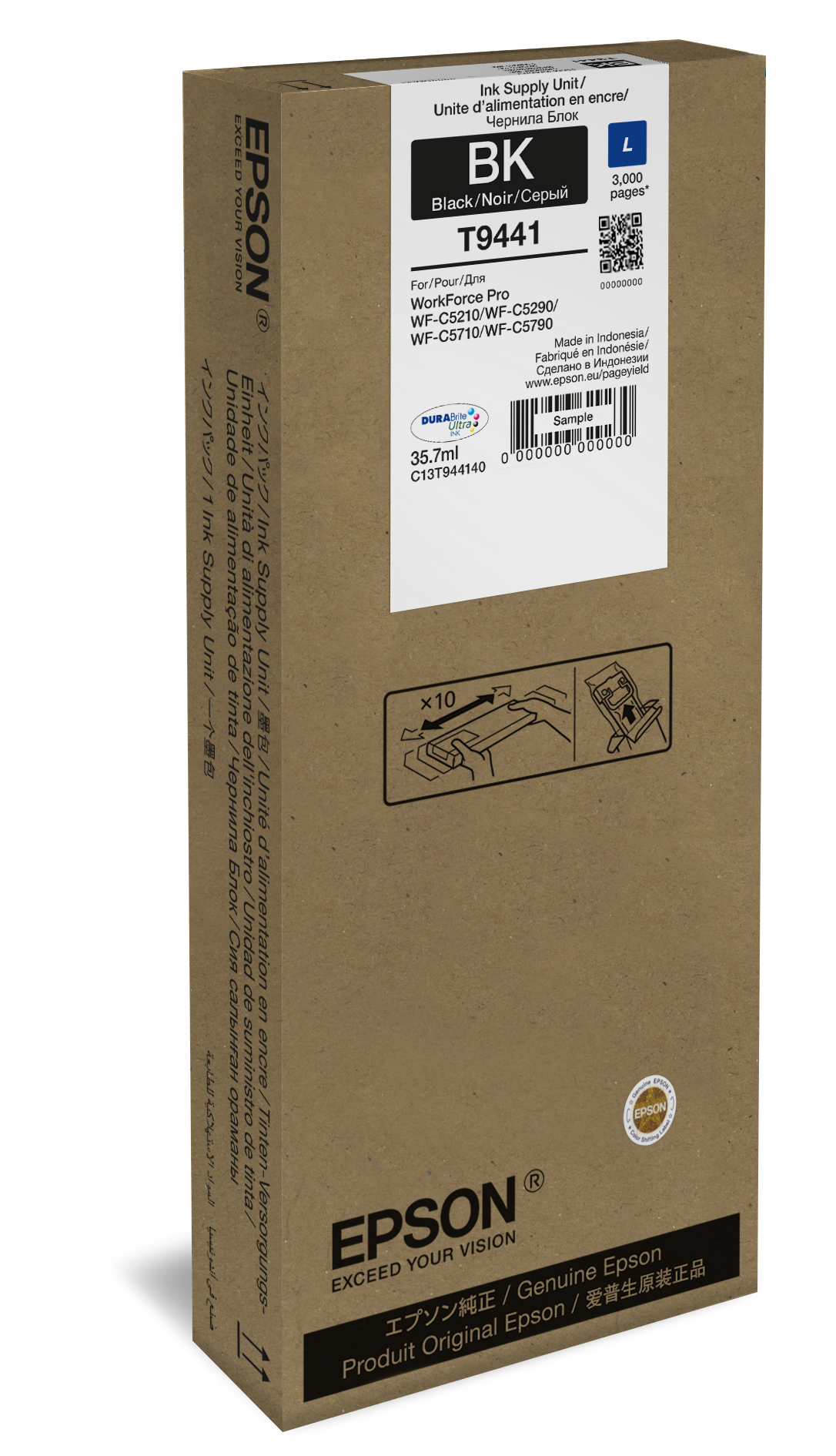 Epson C13T944140/T9441 Ink cartridge black, 3.000 pages 35,7ml for Epson WF-C 5210/5290