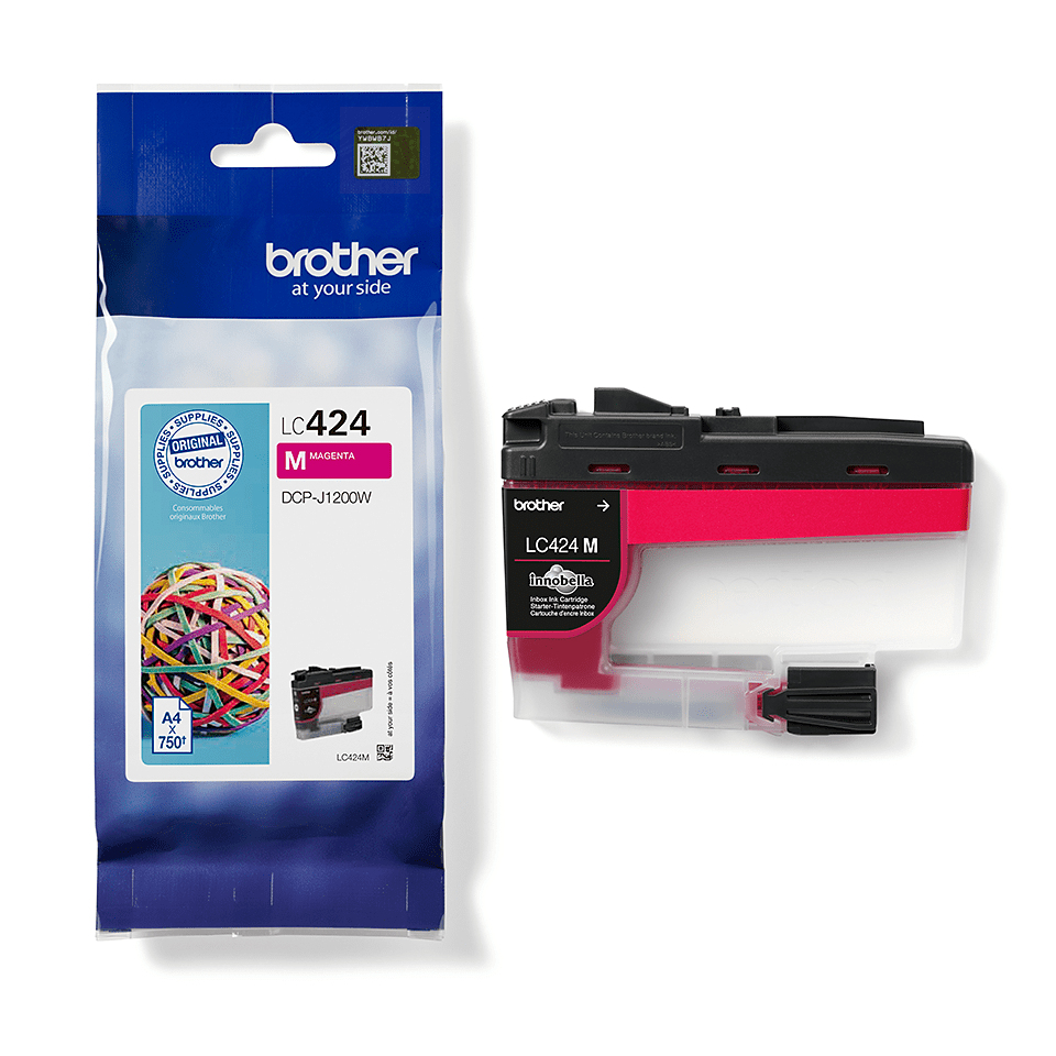 413e6c1d996d53980017cd8f80510d2373918796 Brother LC-424M Ink cartridge magenta, 750 pages ISO/IEC 19752 for Brother DCP-J 1200
