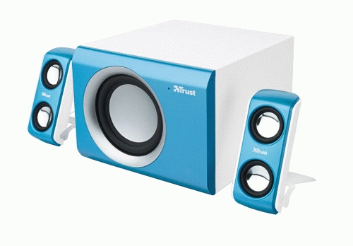 Trust SoundForce 2.1 AquaSonic speaker set 15 W Blue 2.1 channels