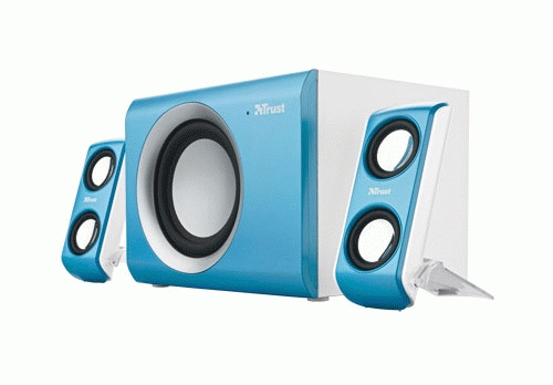 Trust SoundForce 2.1 AquaSonic speaker set 15 W Blue 2.1 channels