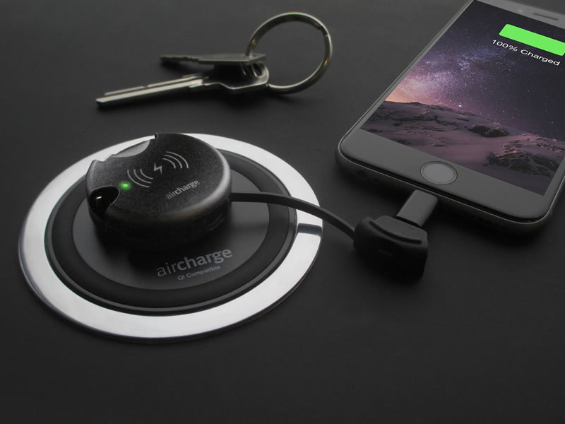 Aircharge AIR0316 mobile device charger Smartphone Black Indoor