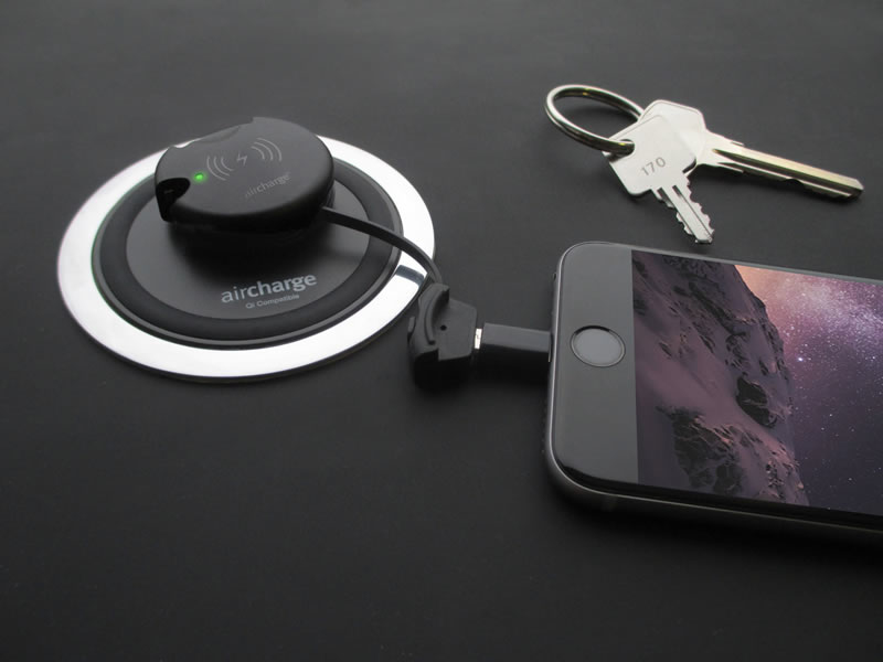 Aircharge AIR0316 mobile device charger Smartphone Black Indoor