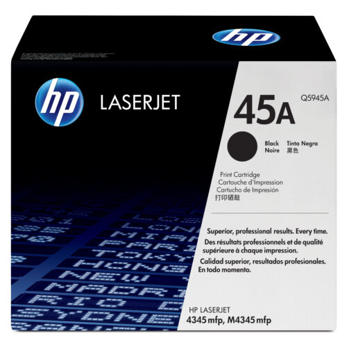 HP Q5945A/45A Toner cartridge black, 18.000 pages ISO/IEC 19752 for HP LaserJet 4345