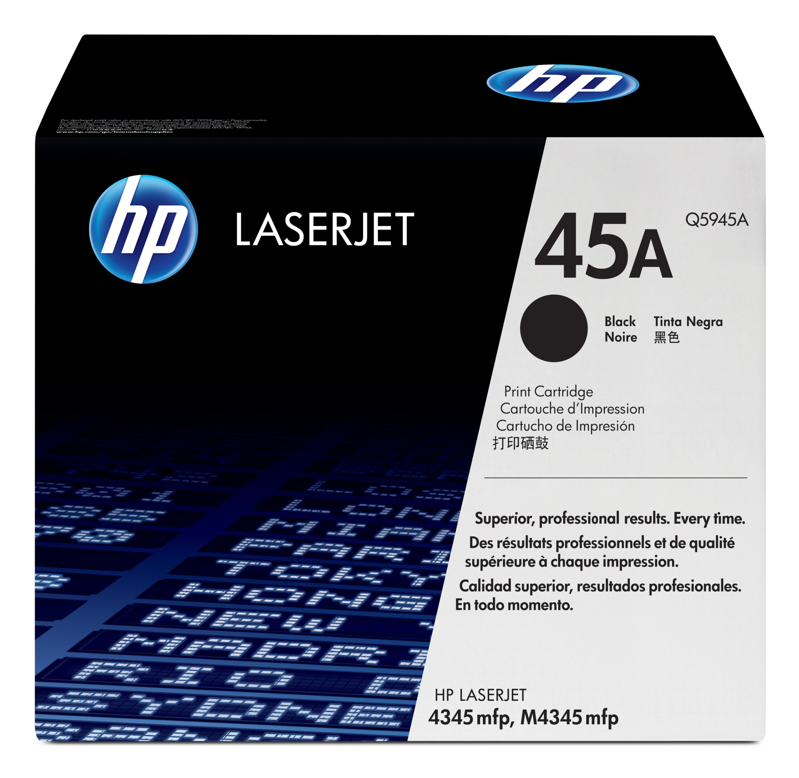 HP Q5945A/45A Toner cartridge black, 18.000 pages ISO/IEC 19752 for HP LaserJet 4345