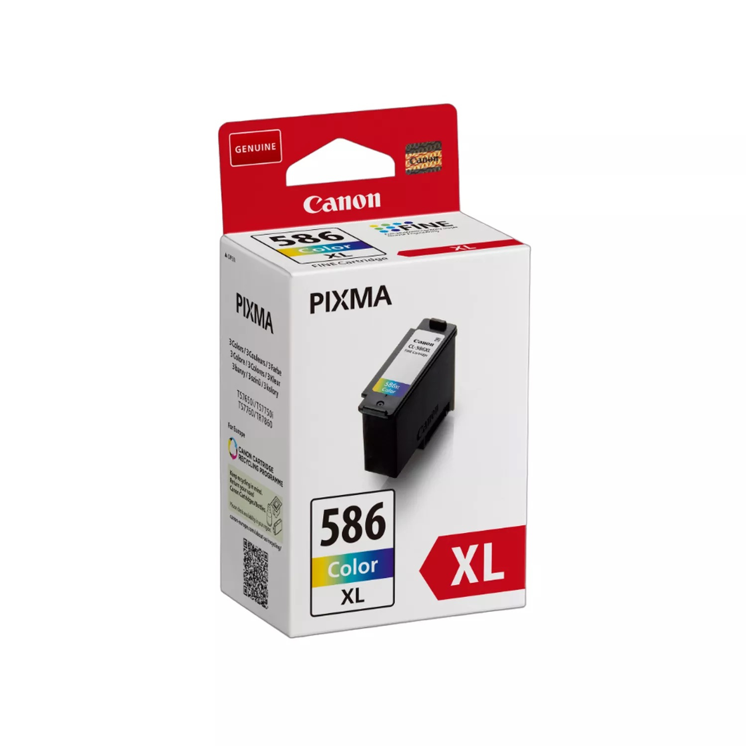 4214fa0306ae78ca67b0ba906d21c0d5 Canon 6226C001/CL-586XL Ink cartridge color high-capacity, 300 pages ISO/IEC 19752 109 Photos 14.1ml for Canon Pixma TS 4150/7650