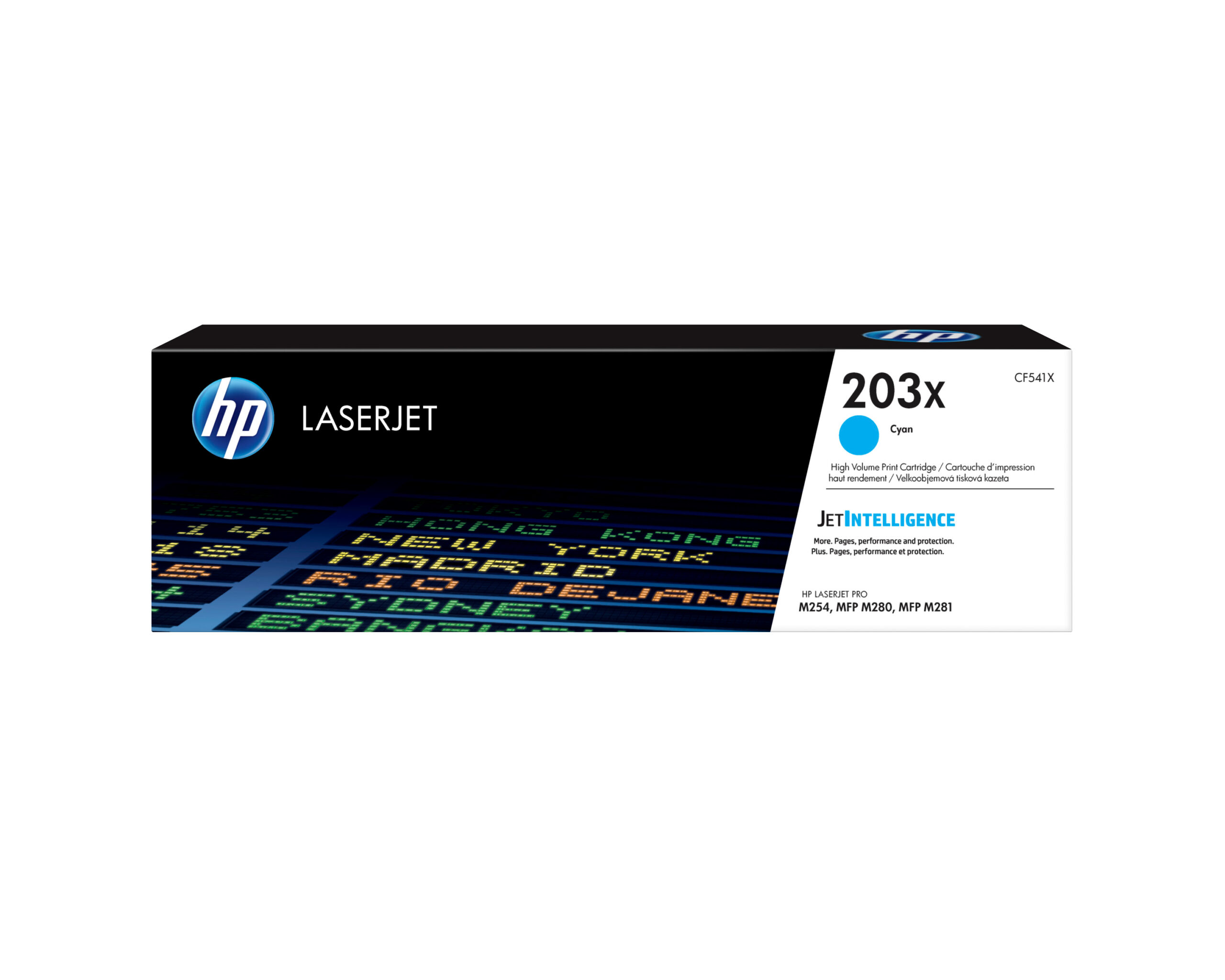HP CF541X/203X Toner cartridge cyan high-capacity, 2.500 pages ISO/IEC 19798 for HP Pro M 254