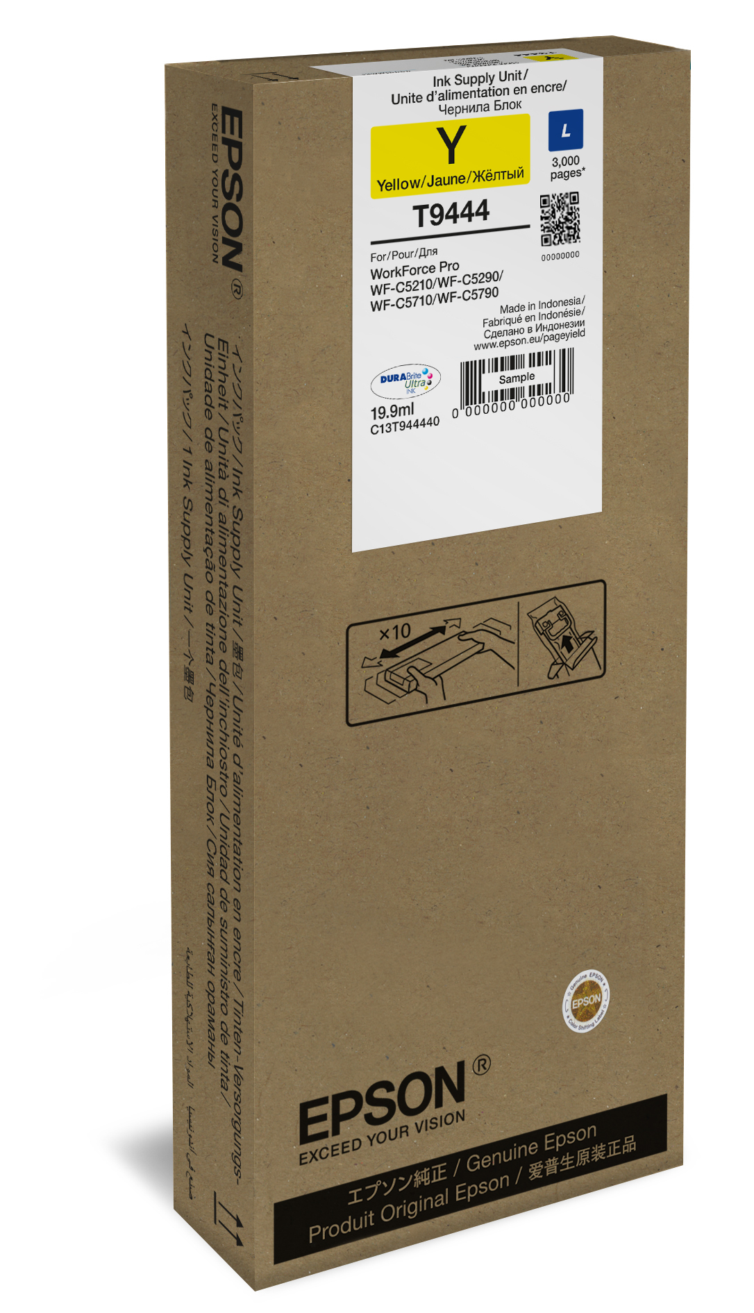 42895366_0712660018 Epson C13T944440/T9444 Ink cartridge yellow, 3.000 pages 19,9ml for Epson WF-C 5210/5290