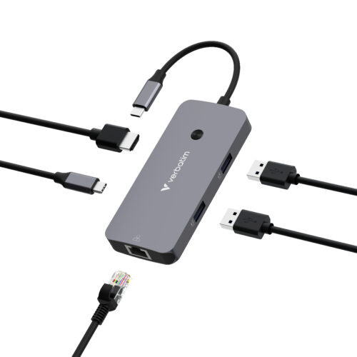 Verbatim CMH-05 USB Type-C 5000 Mbit/s Silver