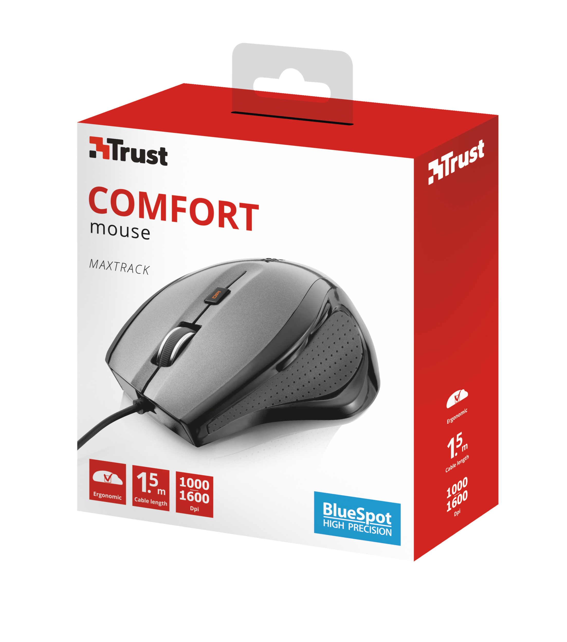 Trust MaxTrack mouse USB Type-A BlueTrack 1000 DPI